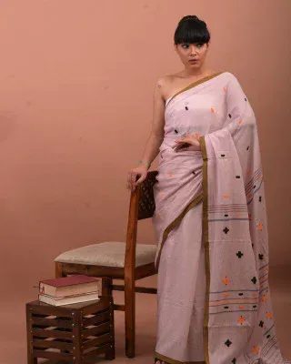 PURE MUGA SILK HANDLOOM SAREE - Image 3