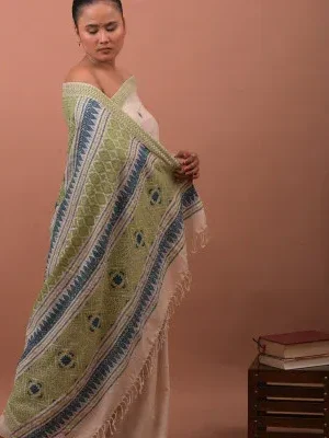 Assamese Muga and Paat Saree