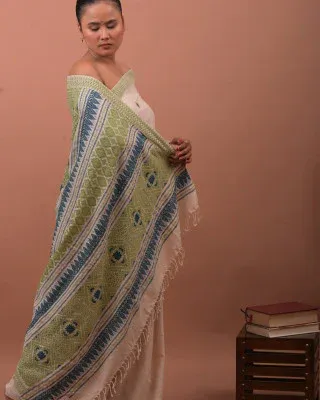 Assamese Muga and Paat Saree